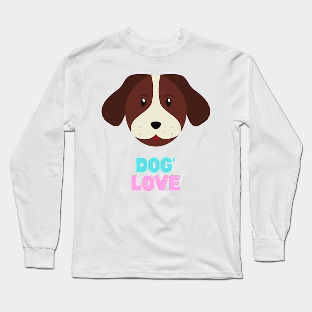 Love dogs my family Long Sleeve T-Shirt by MeKong